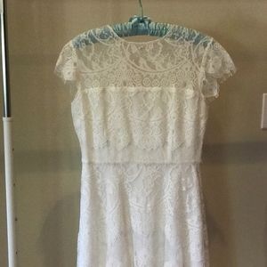 White lace dress